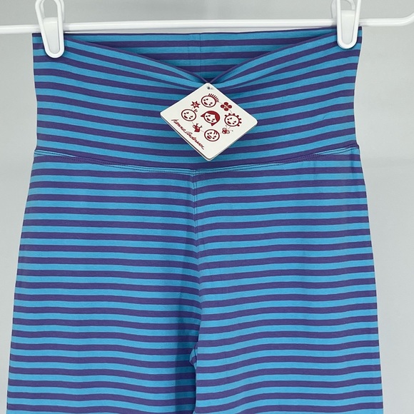 HANNA ANDERSON NWT BLUE PURPLE STRIPED ACTIVE LOUNGE SWEAT PANTS CASUAL 130 7/10 - Picture 7 of 13